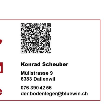 Der Bodenleger Konrad Scheuber